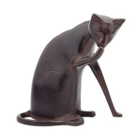 ACHLA DESIGNS Achla CAT-05 Coy Cat Statue - Aluminum with Dark Bronze CAT-05
